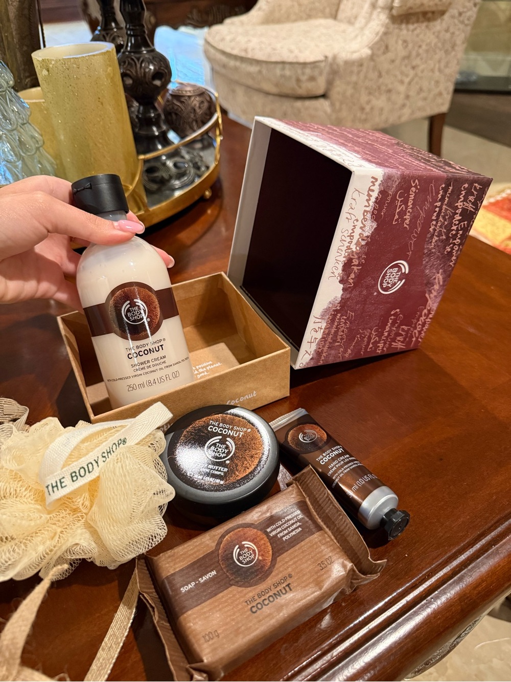The Body Shop Coconut Bath & Body Set